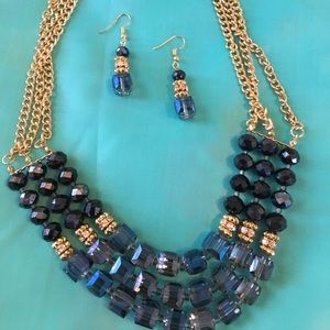 Costume. Earrings. Necklace. New! Never worn.